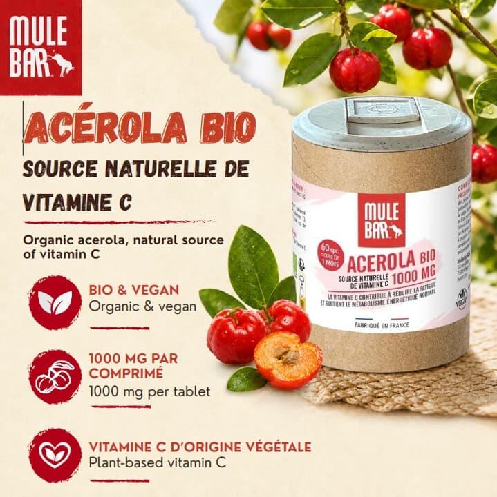 Acérola Vitamine C 1000mg Mulebar 6/6