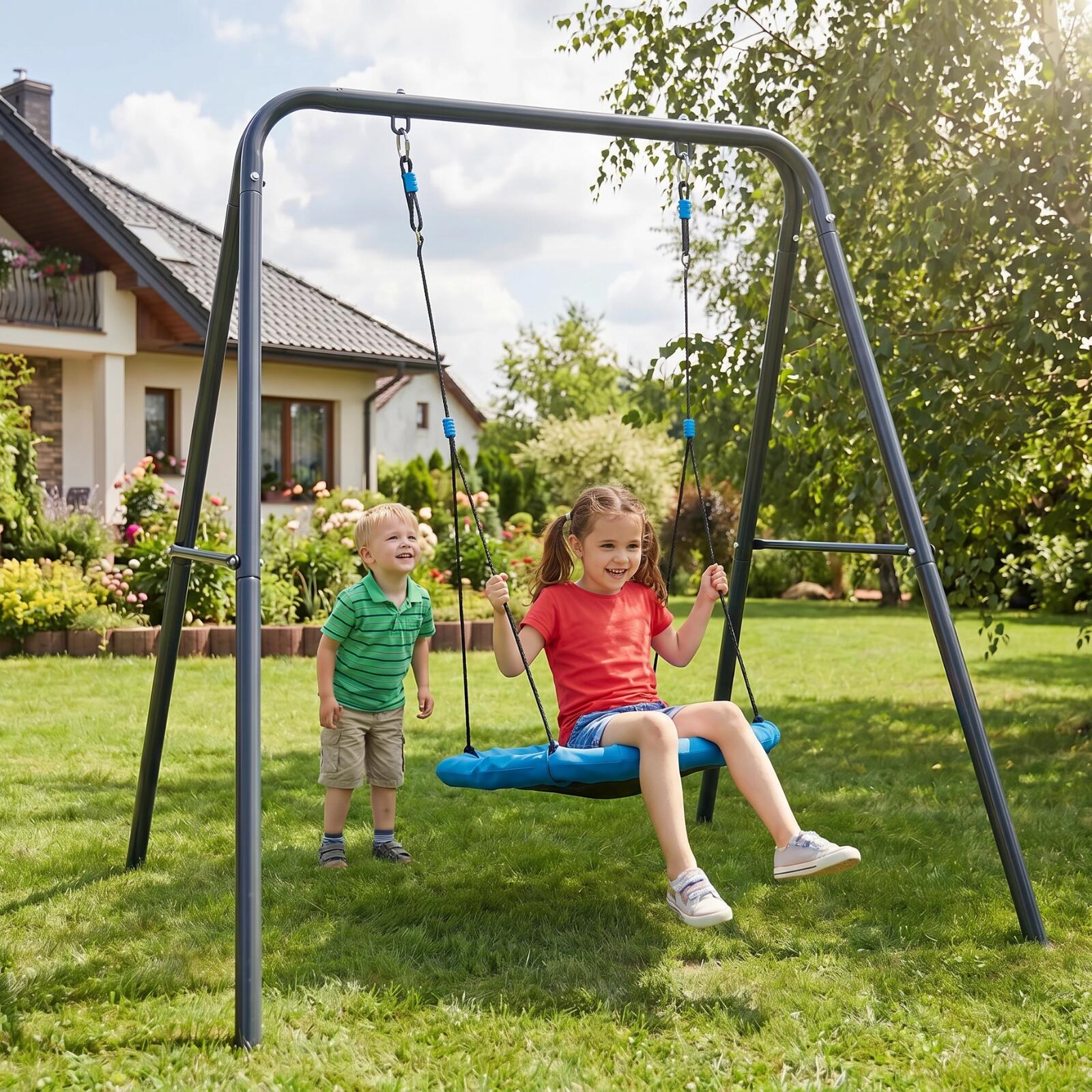 Huśtawka typu Bocianie Gniazdo Hudora Nest Swing Octagon 110 3/3