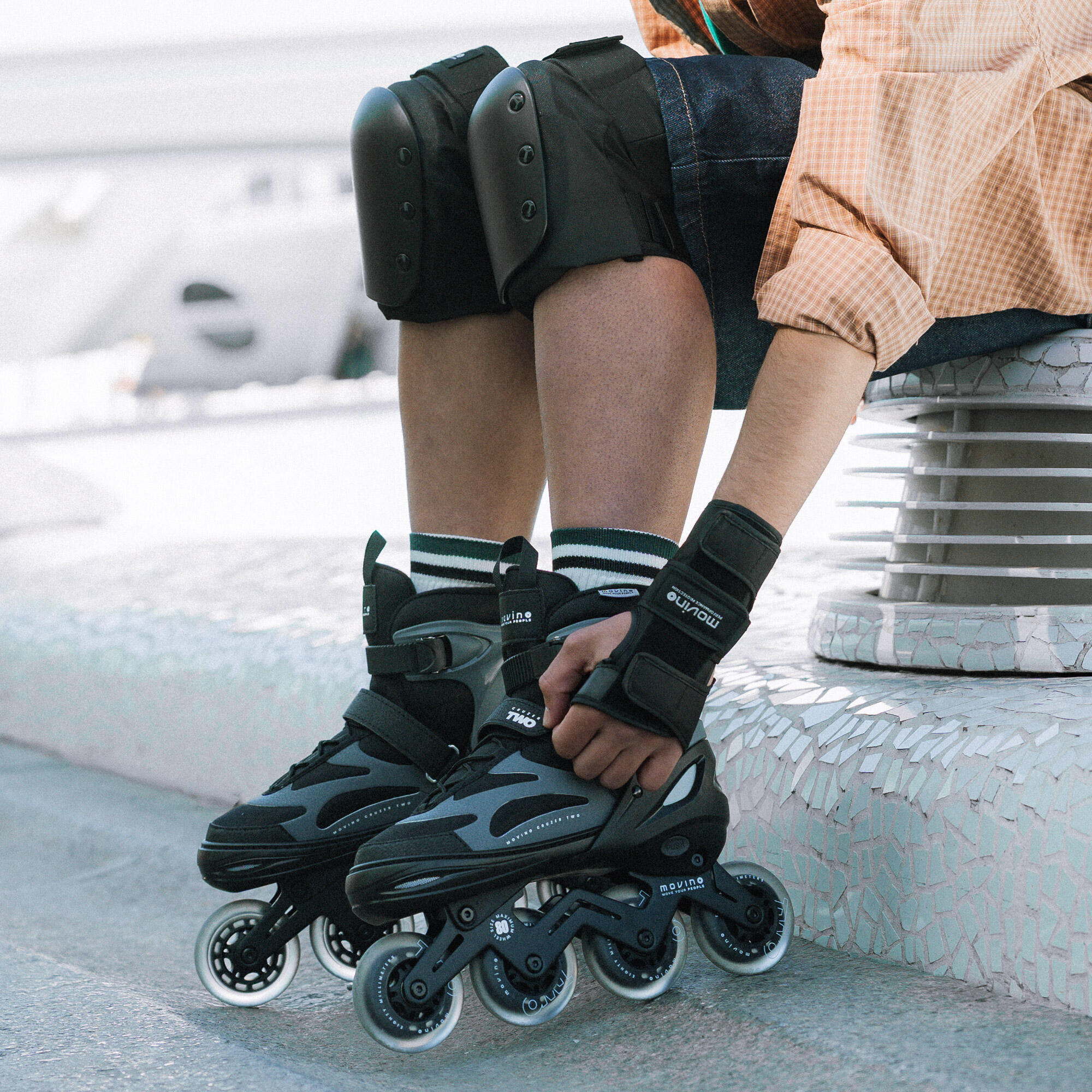 Patines fitness hombre regulables Movino Cruzer Two 9808 5/8