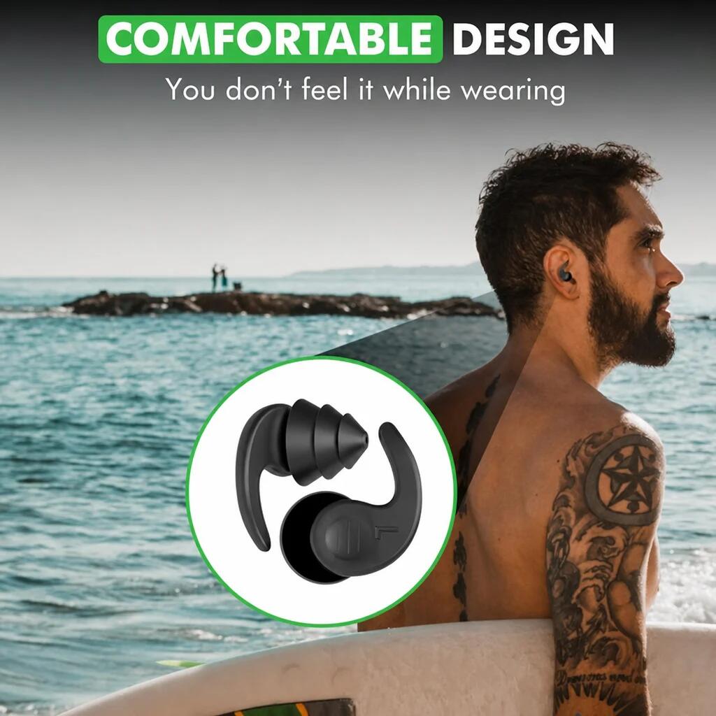 Bouchons d'oreilles de natation – Étanche et confortable 4/7