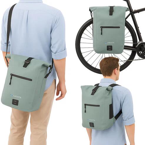Alforja para bici, portaequipajes, mochila, bandolera - 25L -  IPX6 3/4