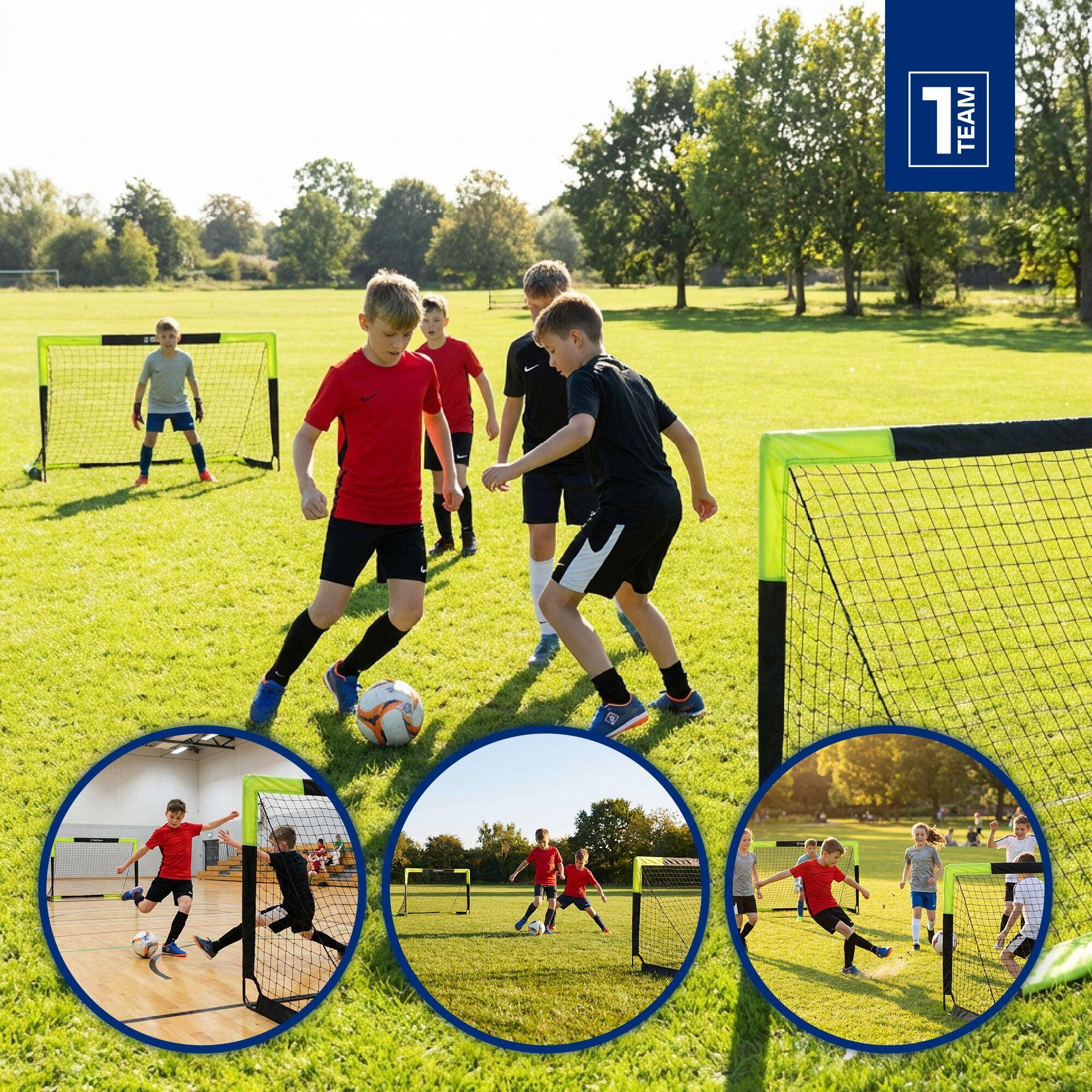 Bramki do piłki nożnej OneTeam Goalify Pop-Up czarny 5/7