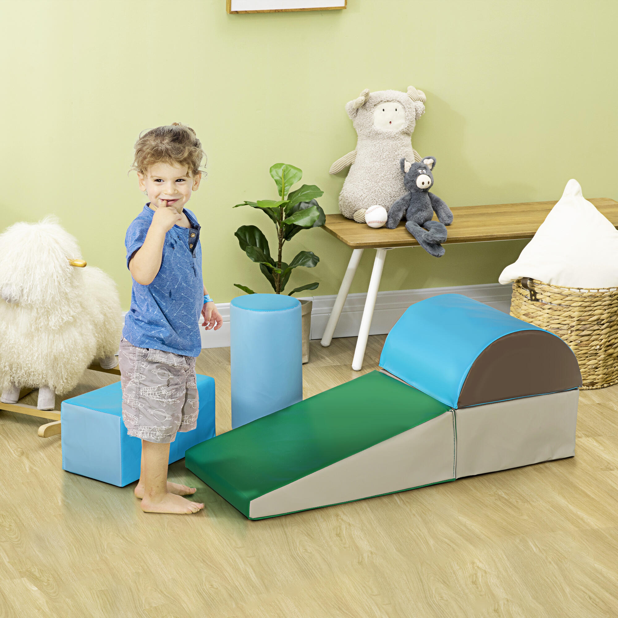 Bloques de Espuma HOMCOM 40.6x40.6x20.3 cm Multicolor 5/7
