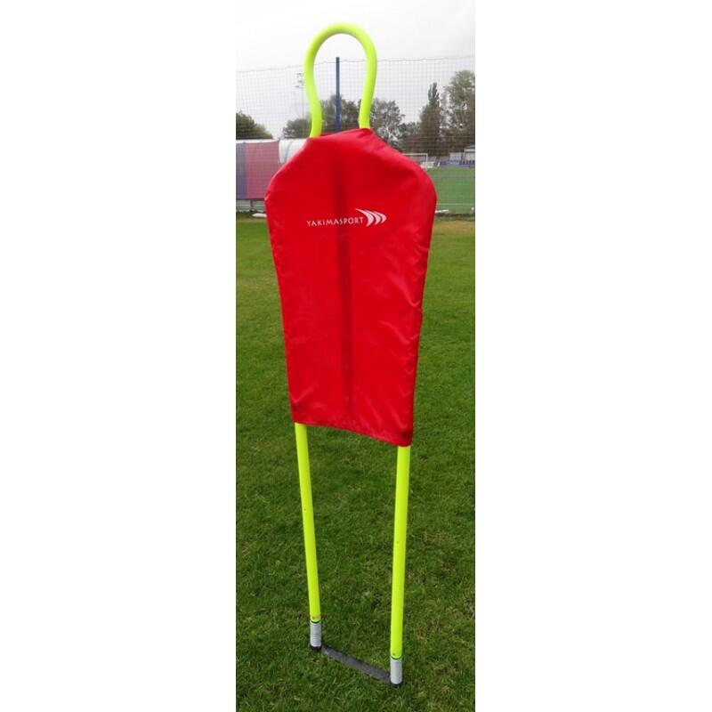 Trainingsmauer 180 cm, wetterfestes Mannequin, rot 2/4