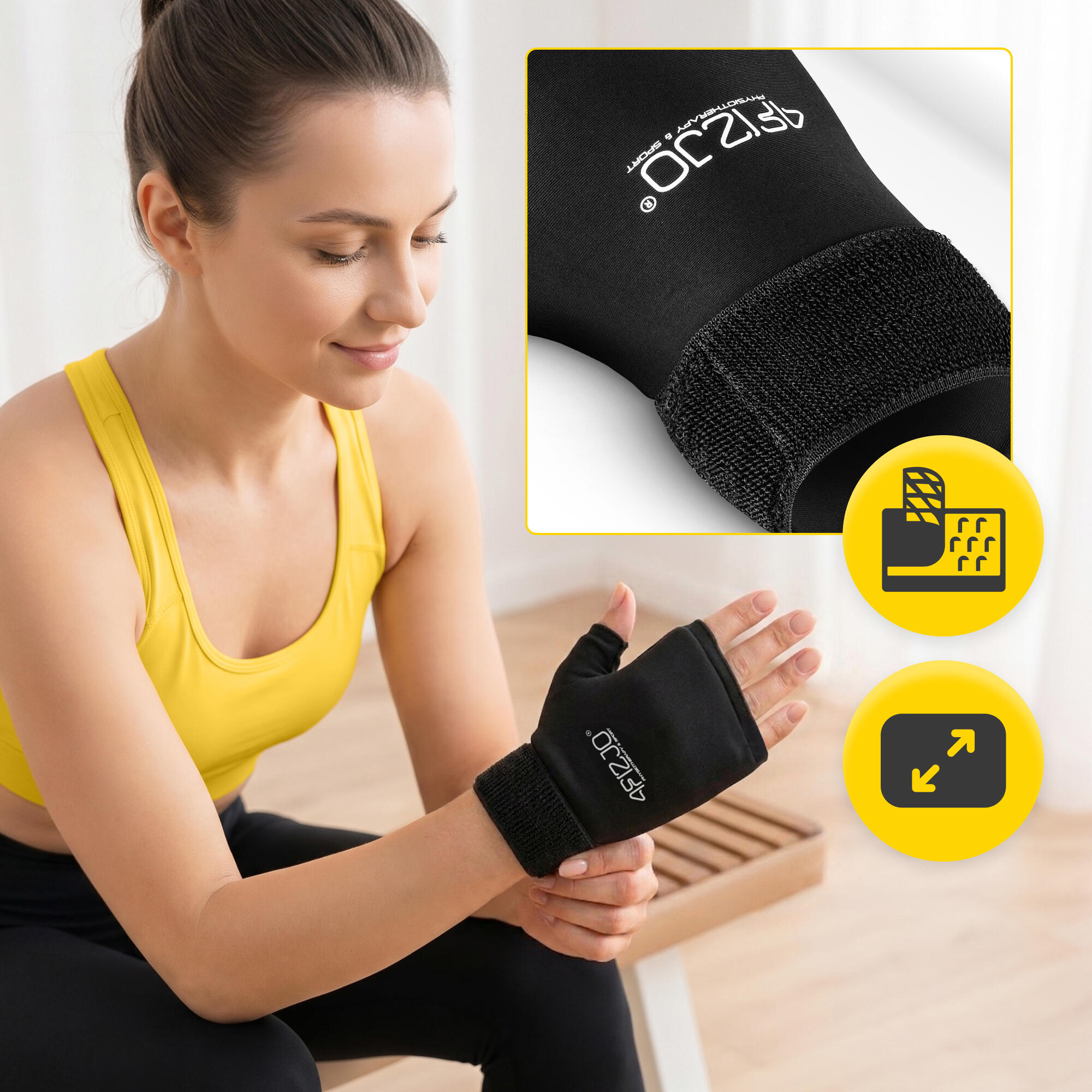 Elastický ColdPack PRO - rukavice 4FIZJO 6/7