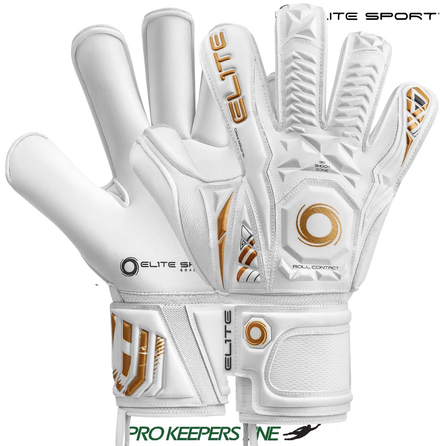 Rękawice bramkarskie Elite Sport Real White