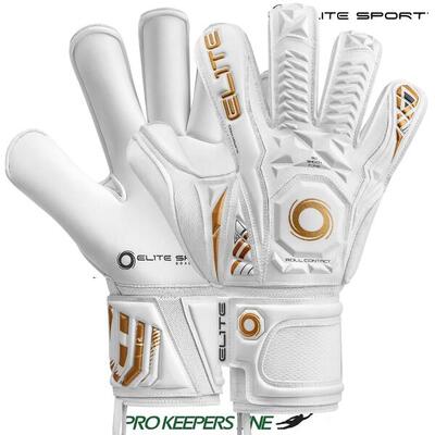 Elite sport black real keepershandschoenen - zwart / goud maat 9