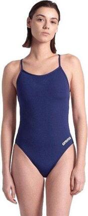 Maillot de bain Arena Team Dos Lace Uni Bleu Femme