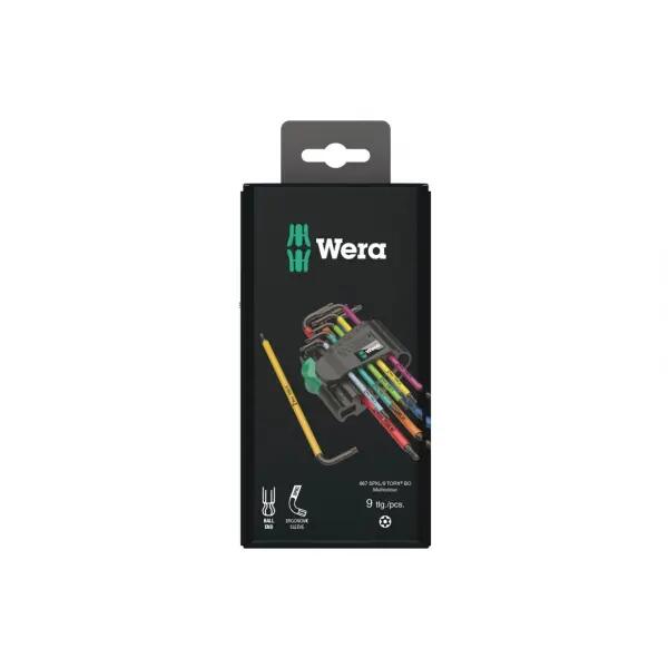 Set di chiavi a brugola metriche Wera BlackLaser-967/9 TORX BO Multicolour 2/2