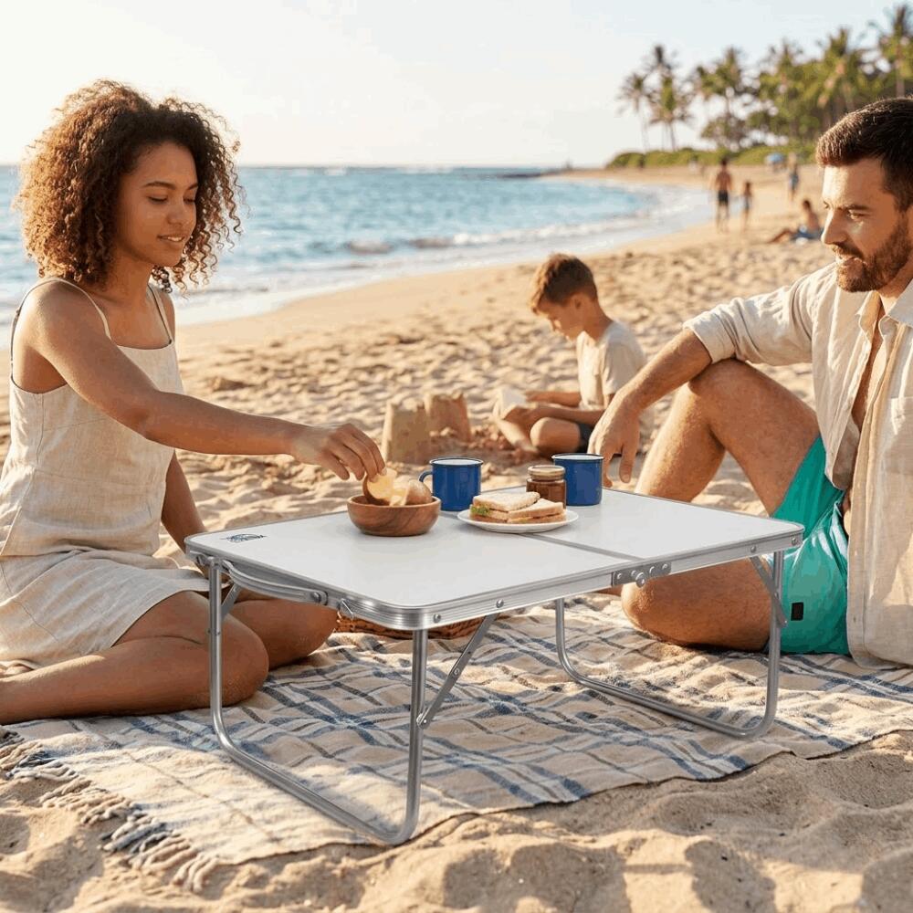 Devessport - Mesa Plegable de Camping y Playa, 60x40x25 cm 7/7