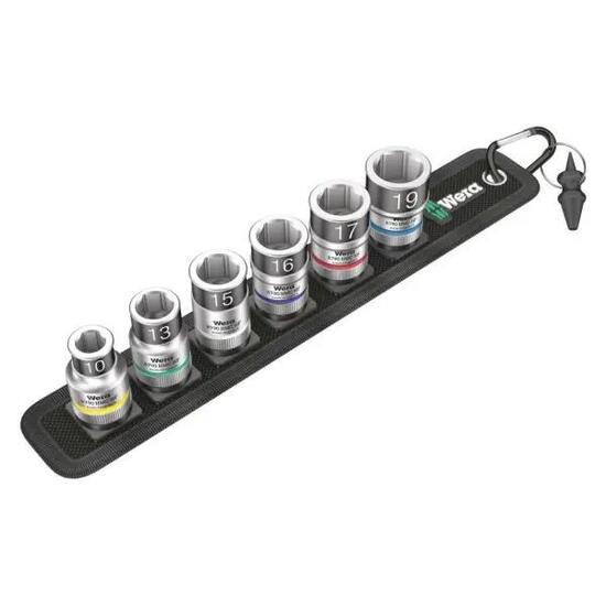 Vierkant-Steckschlüsselsatz mit Haltefunktion Wera Zyklop Belt C 1