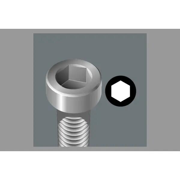Manicotto con raccordo e presa Wera Zyklop 8740 C HFHex-4" 3/3
