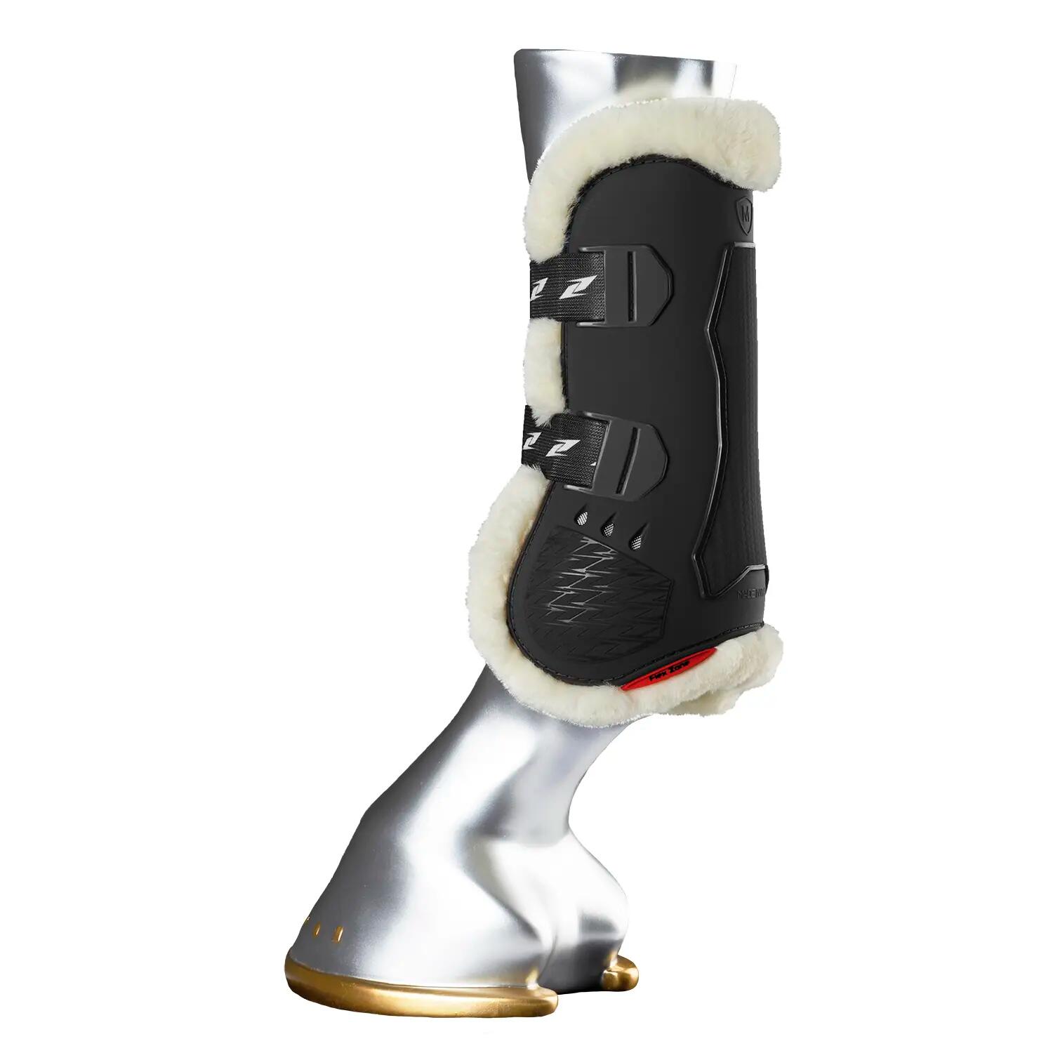 Guêtres antérieurs pour cheval Fermées Zandonà Carbon Air Techno-Fur 2/2
