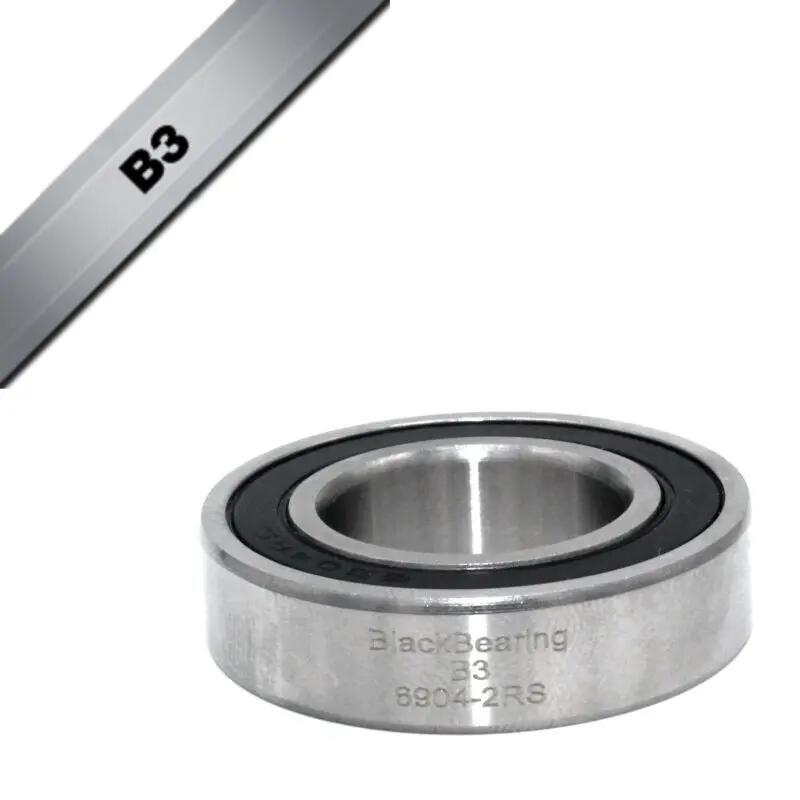 Bearing Black Bearing B3 - 6904-2RS - 20 x 37 x 9 mm