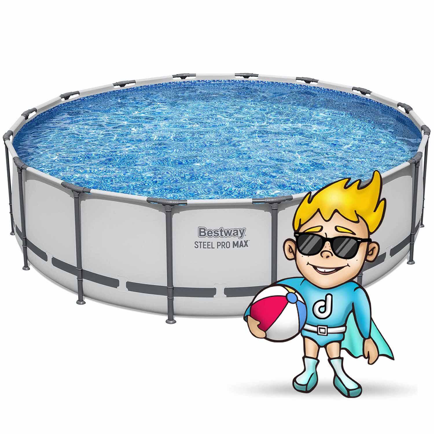 Piscina Natação Adulto Bestway Steel Pro Max 2/7