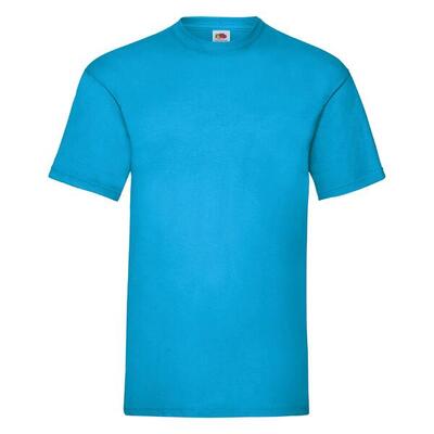 T-shirt fruit of the loom valueweight volwassen azul azuur