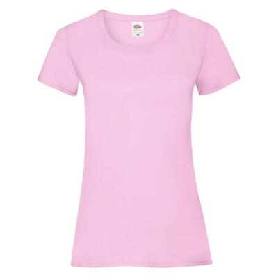 T-shirt fruit of the loom valueweight dames - rosa claro