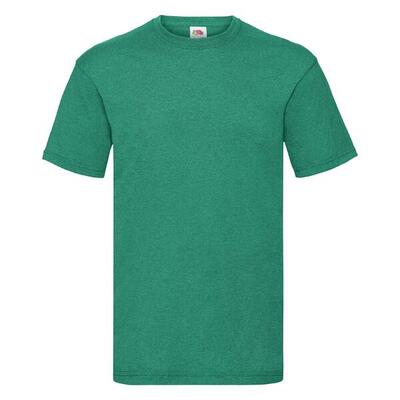 T-shirt fruit of the loom valueweight volwassen groen jaspeado