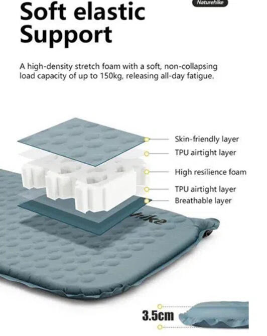 Naturehike Inflatable camping mattress - Ultralight 540 g 4/7