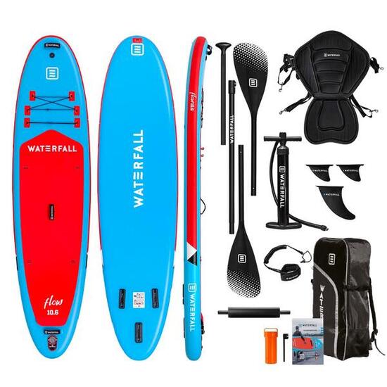 PACK STAND UP PADDLE GONFLABLE FLOW 10.6 ALL AROUND BLEU + SIÈGE