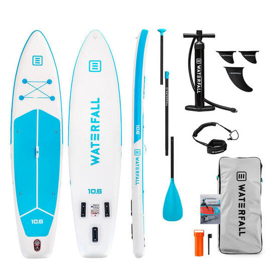 PACK STAND UP PADDLE GONFLABLE WATERFALL 10.6 TOURING BLEU