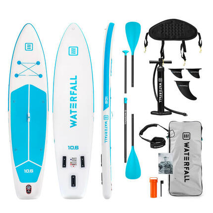 PACK STAND UP PADDLE GONFLABLE WATERFALL 10.6 TOURING BLEU + DOSSIER