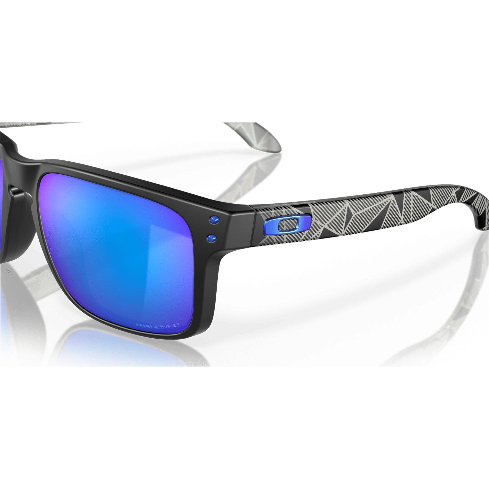 Oakley Holbrook Masken-Sonnenbrille blau/schwarz mit Etui 7/7