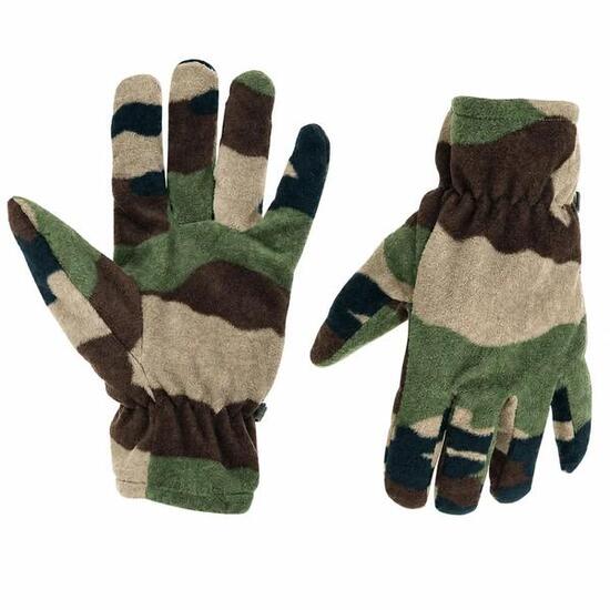 Gants polaires légers élastique fibre polaire polyester camo