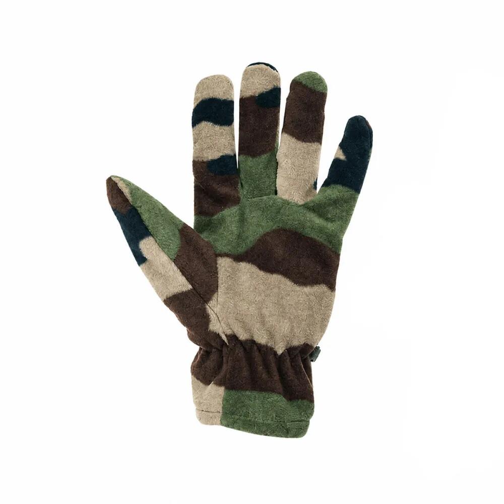 Gants polaires légers élastique fibre polaire polyester camo 3/5