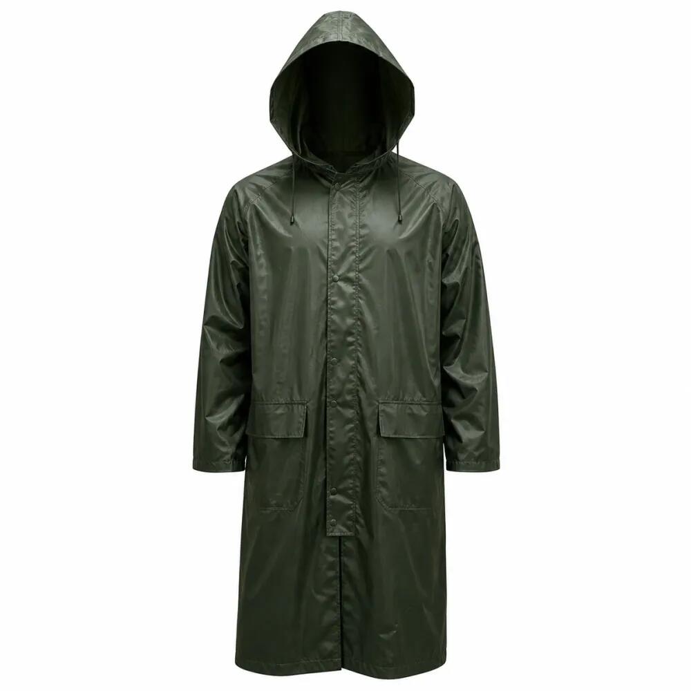 Manteau pluie étanche Treeland vert 100% polyester PVC 2/5