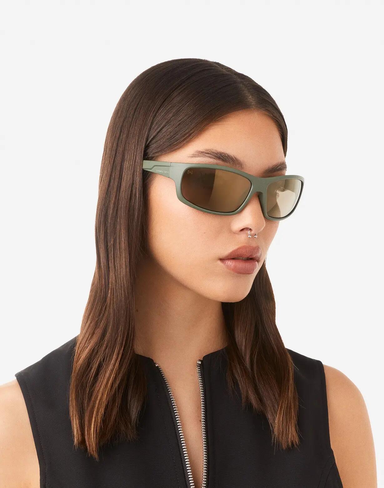 HAWKERS - Lunettes de soleil pour Homme et Femme Sage métallique beige - BOOST 7/8