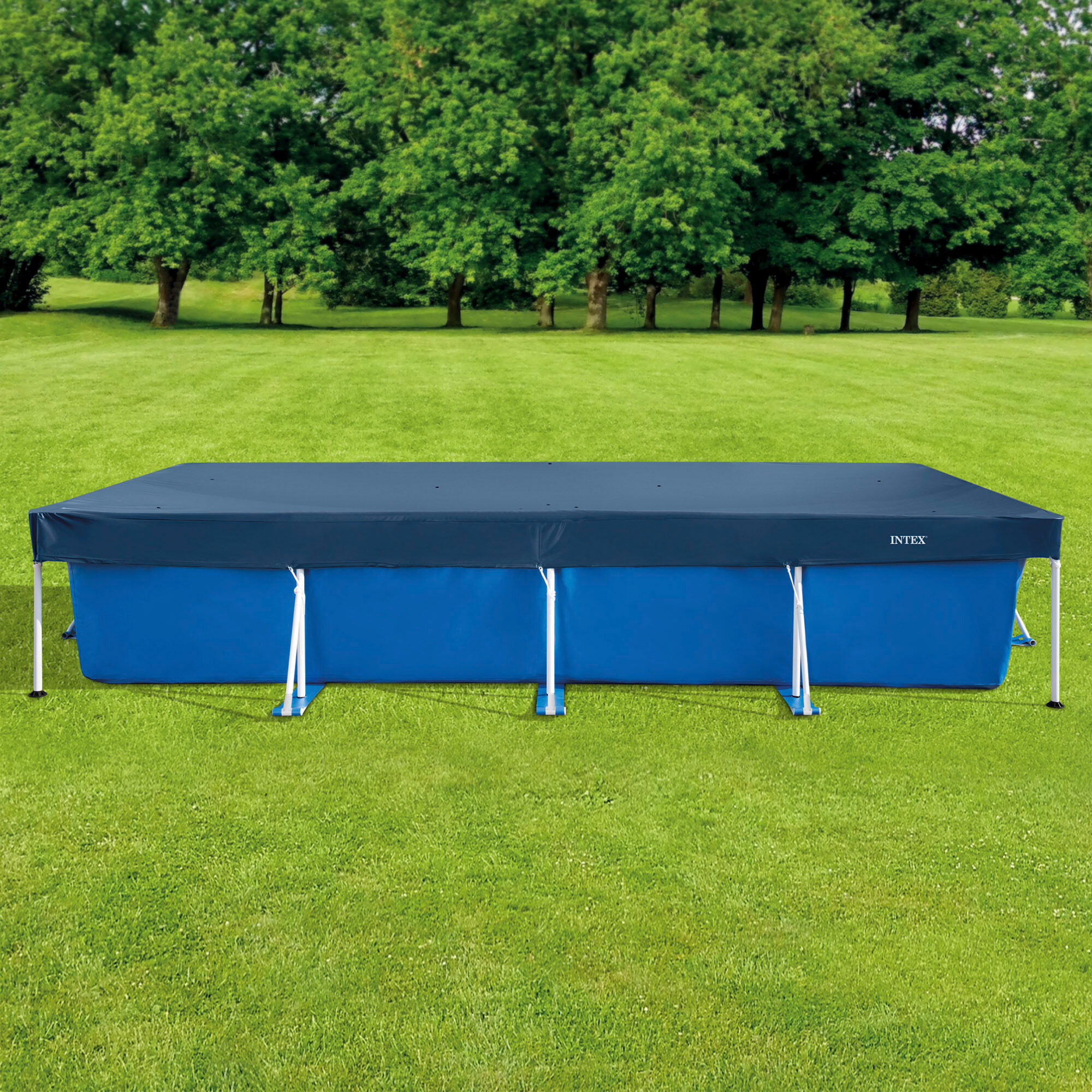 Cobertura retangular para piscina INTEX 4,60x2,26 m para uso durante todo o ano 7/7
