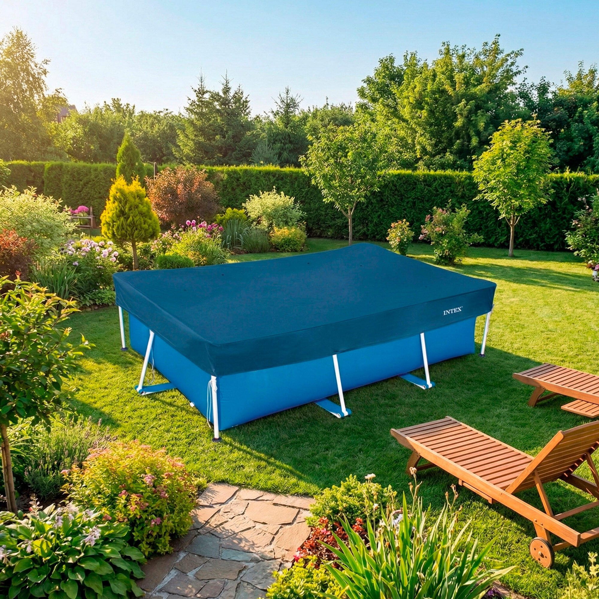 Cobertor piscina rectangular INTEX 3x1,99 m para todo el año 7/7
