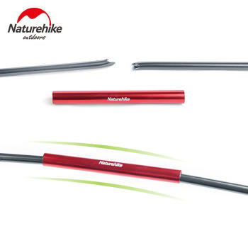 Naturehike Tent pole repair tube - Aluminum alloy, 4 pcs 6/7