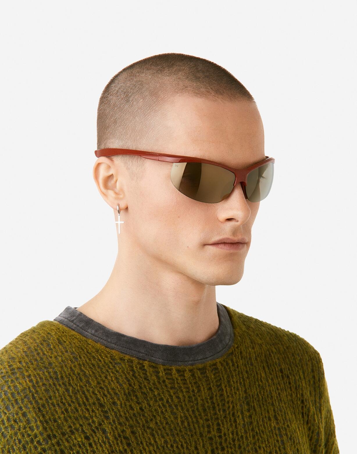 HAWKERS - Lunettes de soleil pour homme et femme RADIANTE - DARK RED BEIGE 7/8