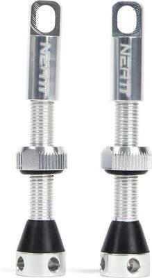 Neatt premium presta paar tubeless ventielen zilver