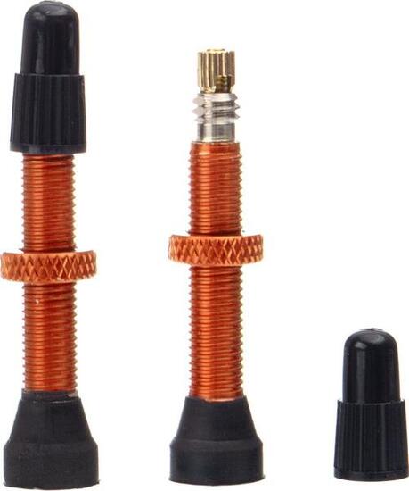 Paire de Valves Tubeless Neatt Presta Orange