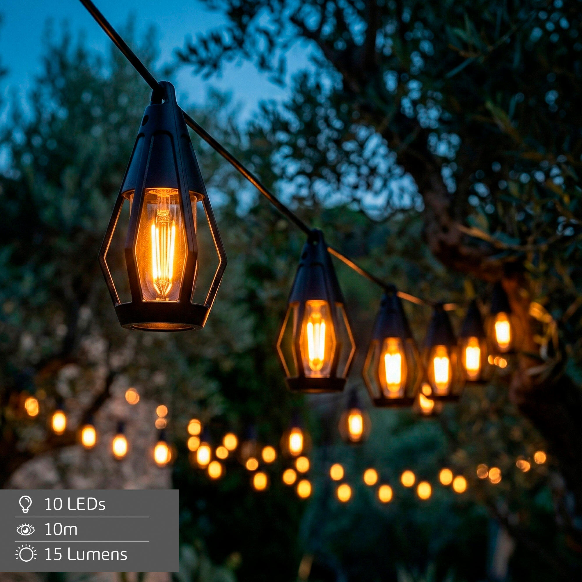 Aktive Cordão de luzes com 10 LEDs e 7 metros 3/7