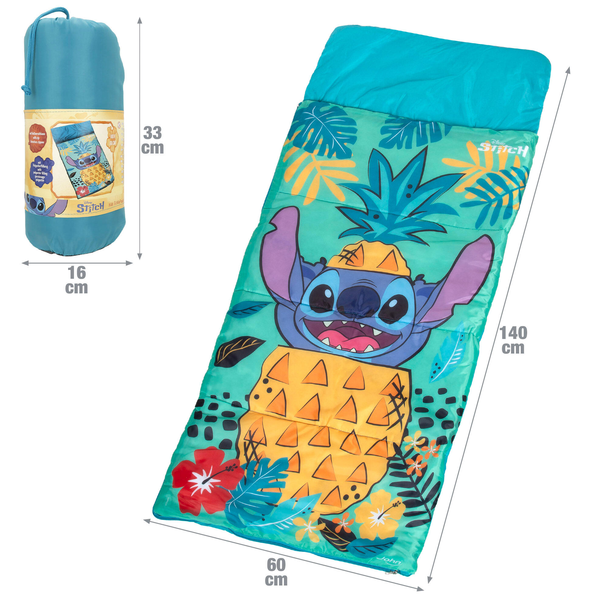 Stitch Sac de couchage pour enfants 140x60 cm 4/7