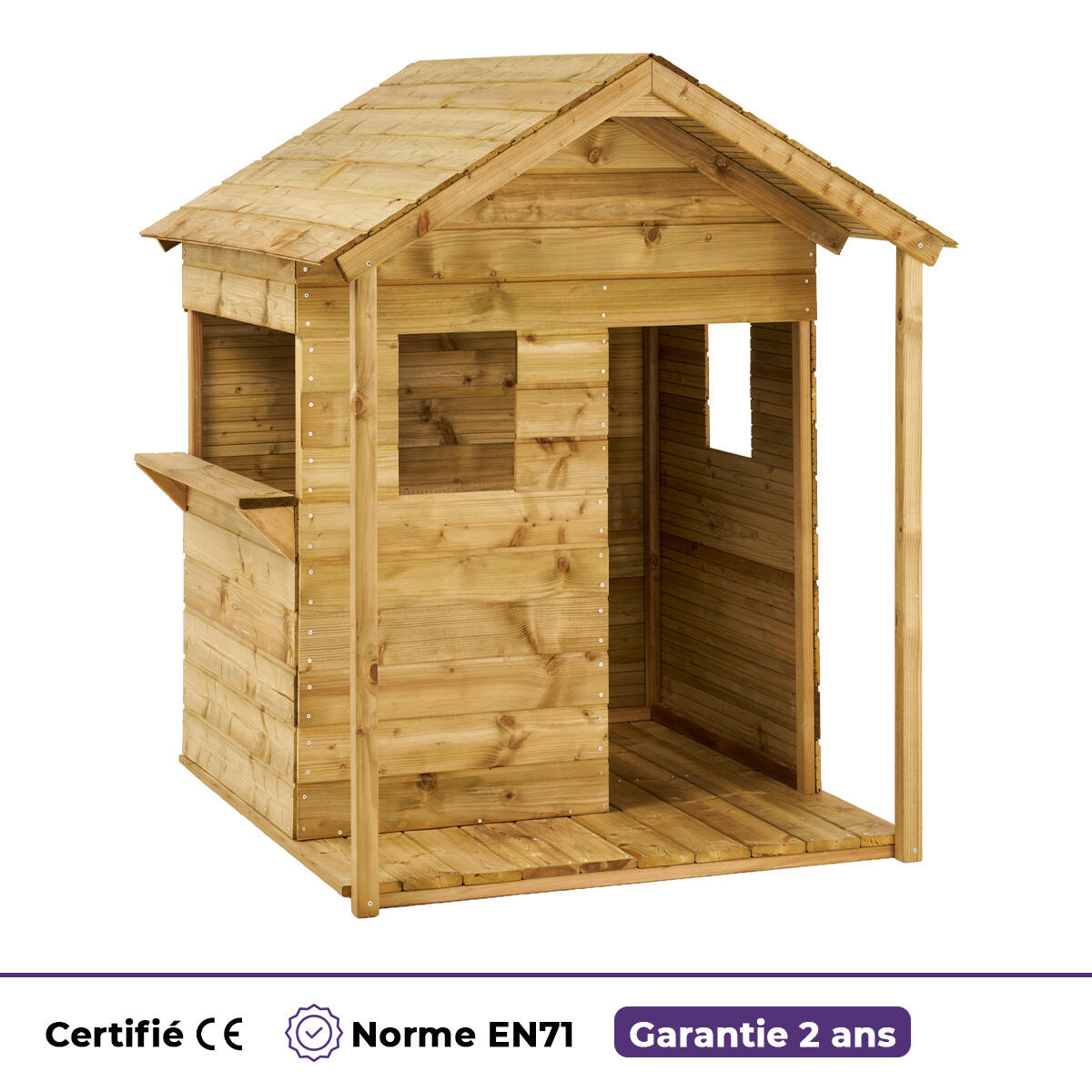 Casita de juegos de madera para niños: Mostrador - Casita de juegos 5/5