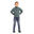 Trespass Etto - Microfleece masculin 1/2 zip verde molid