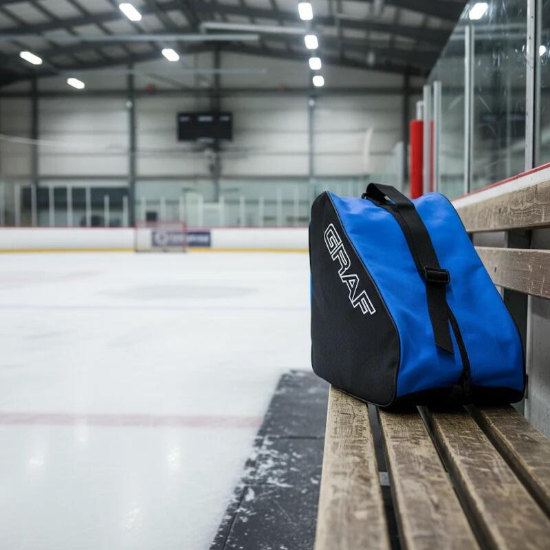 Schlittschuh Tasche Graf für Eishockey und Kunstlauf Schlittschuhe Blau 2/4