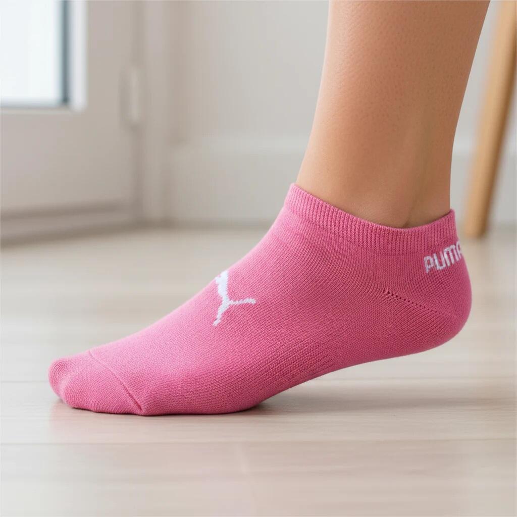 Sneaker Socken Puma Rosa Größe 39-42 Strumpf Socke 5/6