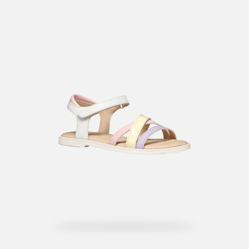 Sandales Fille SANDAL KARLY GIRL Blanc/Lilas 3/7
