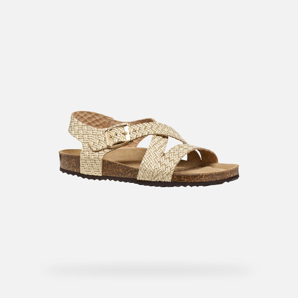 Sandales Femme D BRIONIA Or Clair 5/7