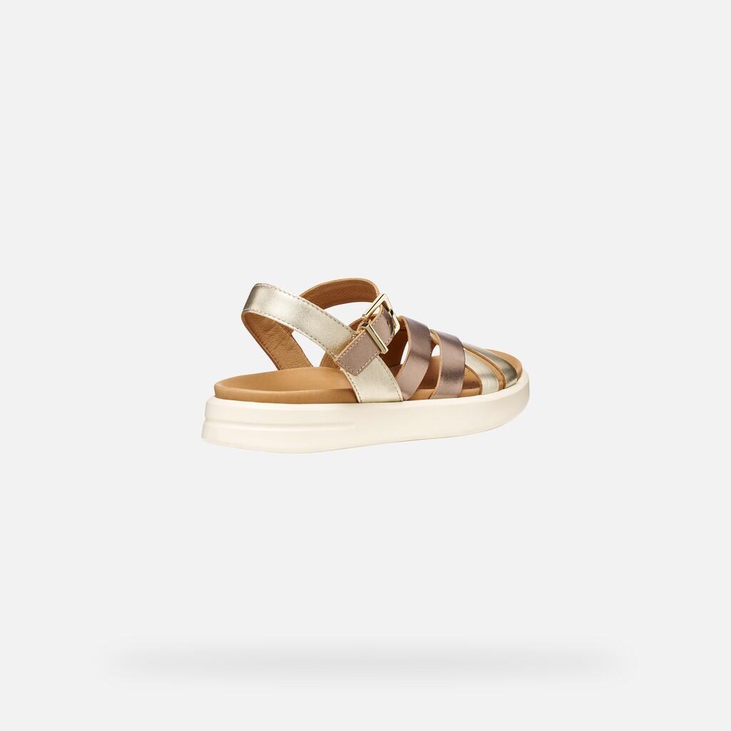 Sandales Femme D XAND 2S Beige Foncé/Or Clair 7/7