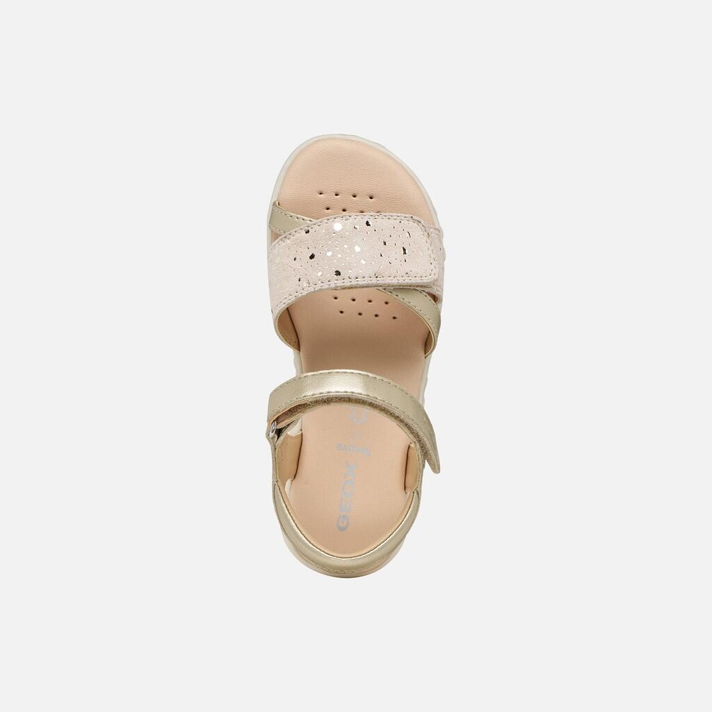 Sandales Fille SANDAL HAITI GIRL Or Clair 7/7