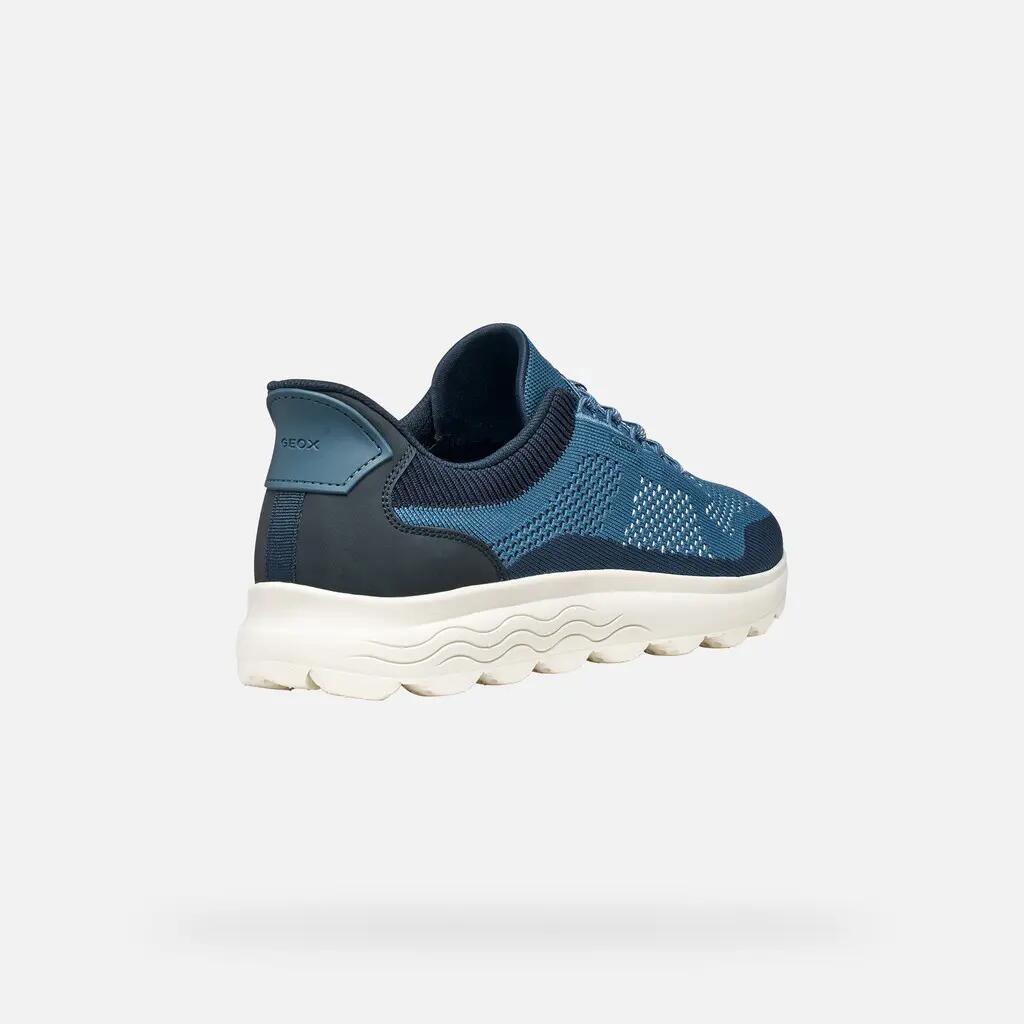 Geox Herren Sneaker U Spherica Plus Fast In U65MPE 06KEK C4KF4 Dark Avio/Blau 5/7