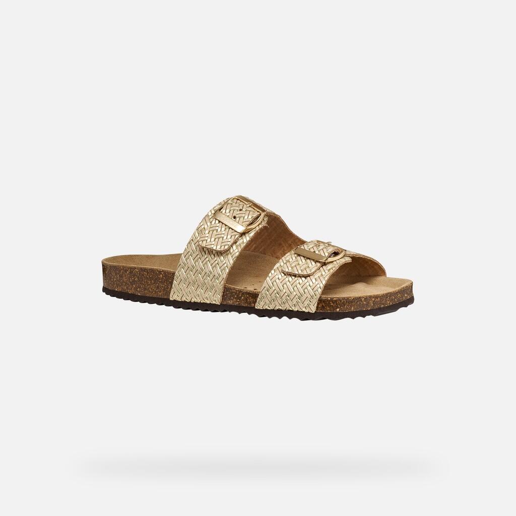 Sandales Femme D BRIONIA Or Clair 5/7