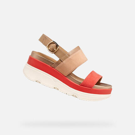 Sandales Femme D GARDENIA Beige Rosé/Marron Clair